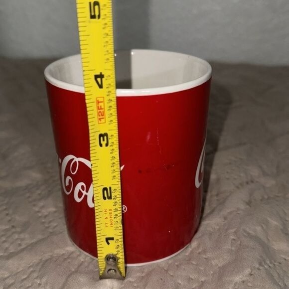 Vintage Coca-Cola Red & White Ceramic Mug By Gibson Set of 3 - Picture 7 of 10